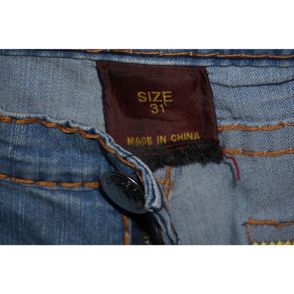 True Religion Billy Super T Jeans Men’s Size 38 Straight Leg Flap Pockets - Picture 8 of 9